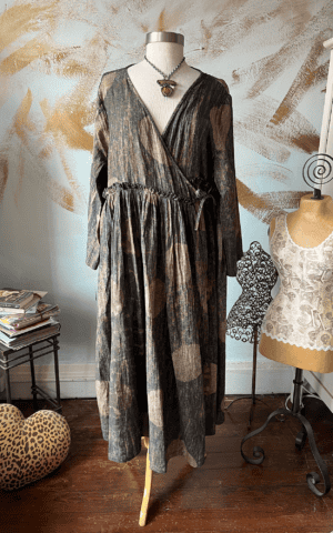 Muted Cotton Duster Dress