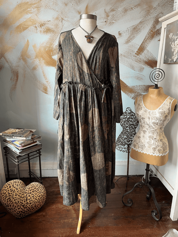 Muted Cotton Duster Dress