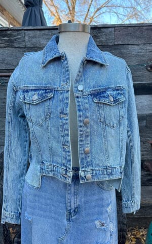 Denim Cropped Jacket