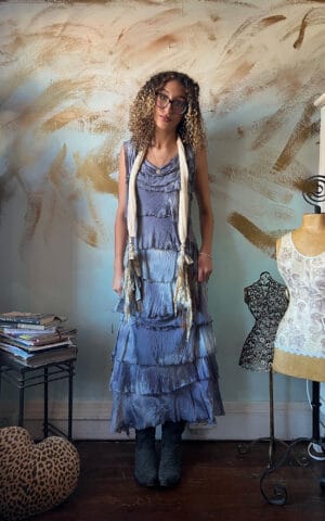 Hand Dyed Silk Layered Dress