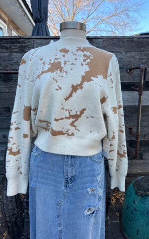 Printed Cozy Sweater