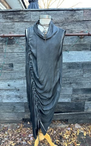 Sanctamuerte Silk Rouched Dress