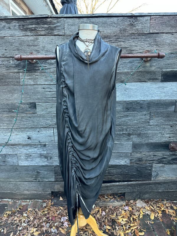 Sanctamuerte Silk Rouched Dress