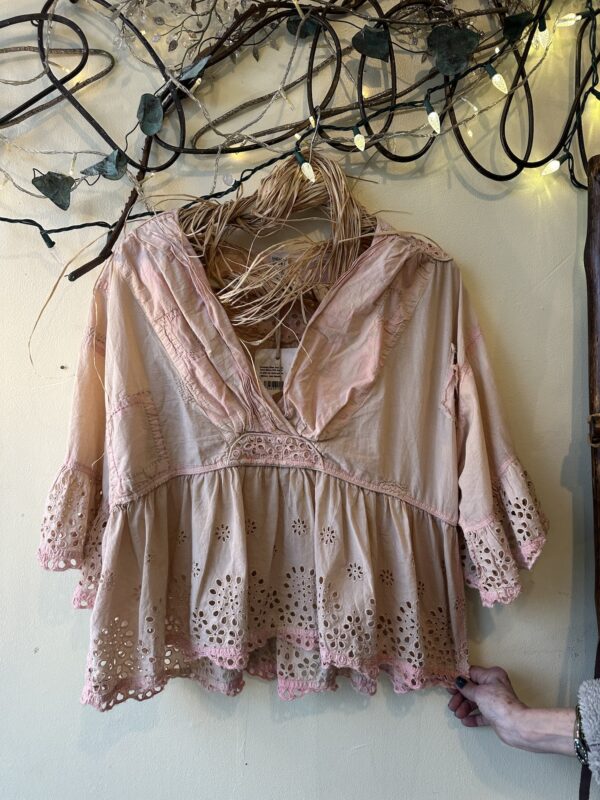 Magnolia Pearl Dear Liza Eyelet Blouse